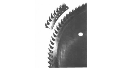 Пилы дисковые сегментные для металла, сталь Р6М5